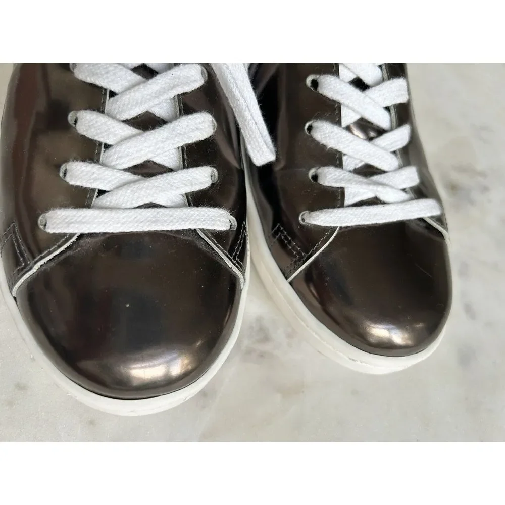 Schutz GIRL‎ POWER Copper Metallic Sneakers Women's 8 NORDSTROM $138 Rare